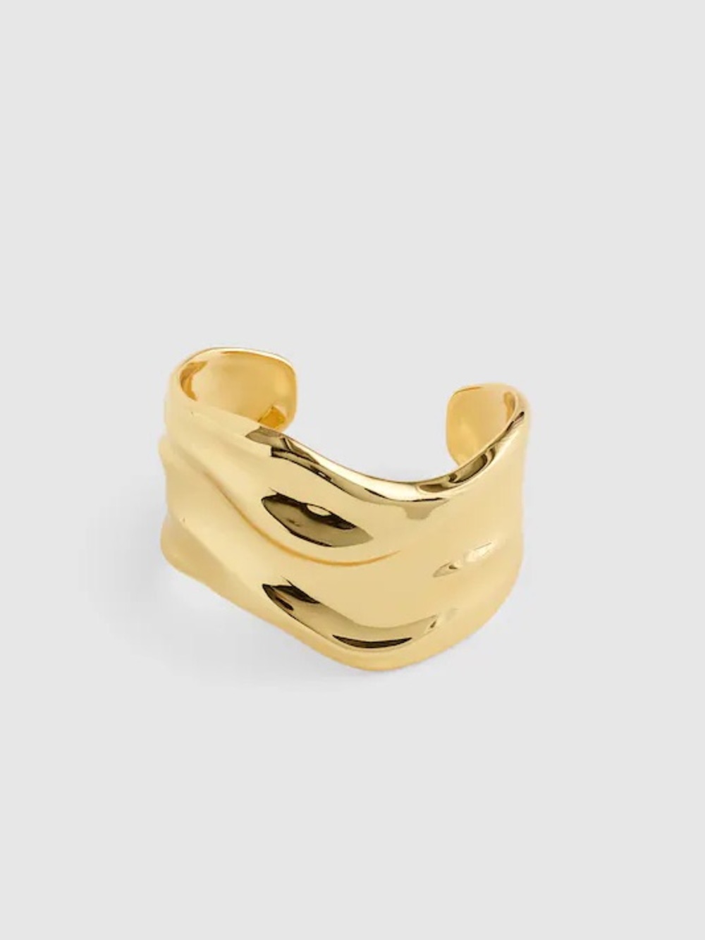 NWT Madewell Chunky Wavy Cuff Bracelet in Antique Gold